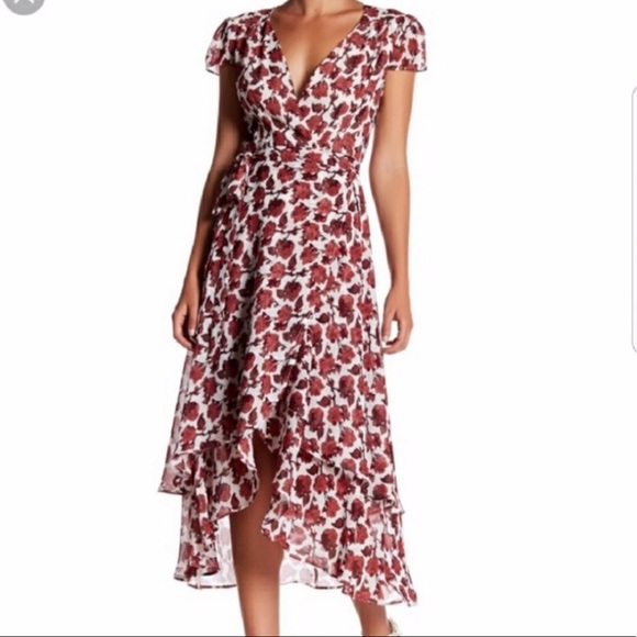 Betsey Johnson Dresses & Skirts - Betsy Johnson Rose Wrap Dress